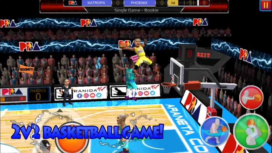 Basketball Slam! (Баскетбол Слэм) МОД/Взлом [Деньги, Монеты и Меню MOD] Screenshot 1