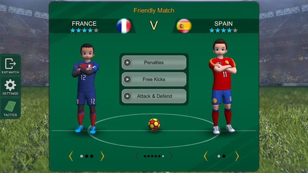 Pro Kick Soccer (Про Кик Сокер) МОД/Взлом [Все открыто, Дополнительные деньги и Меню MOD] Screenshot 3