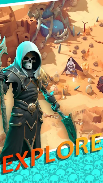 Necromancer Hero: Skeletons 3D (Некромантгерой) МОД/Взлом [Меню, Бесконечные монеты и Открытые уровни] Screenshot 3