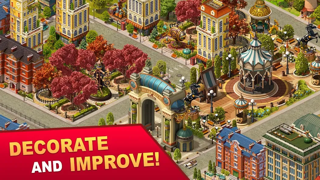 Steam City: Town building game (Стим Сити) МОД/Взлом [Много денег, Монет и Все открыто] Screenshot 4