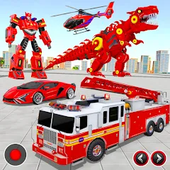 Скачать Взломанную Fire Truck Robot Car Game на Андроид - Много денег и всё разблокировано