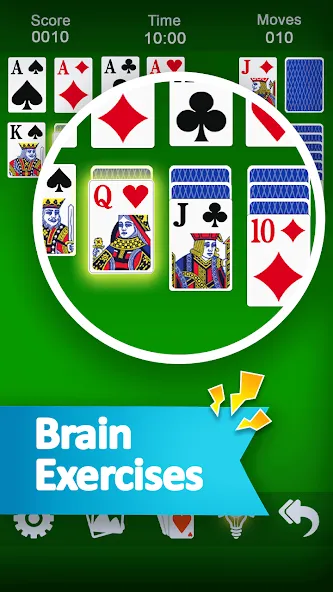 Solitaire МОД/Взлом [Все открыто, Дополнительные деньги и Меню MOD] Screenshot 1