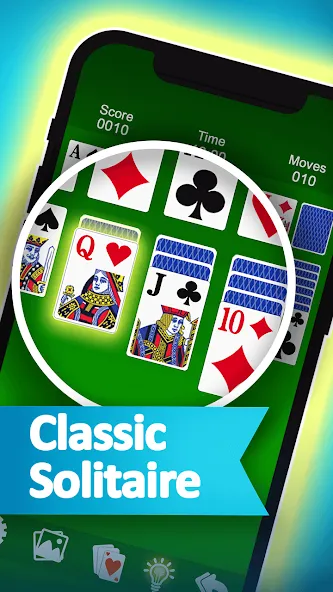Solitaire МОД/Взлом [Все открыто, Дополнительные деньги и Меню MOD] Screenshot 2