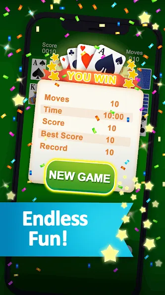 Solitaire МОД/Взлом [Все открыто, Дополнительные деньги и Меню MOD] Screenshot 4