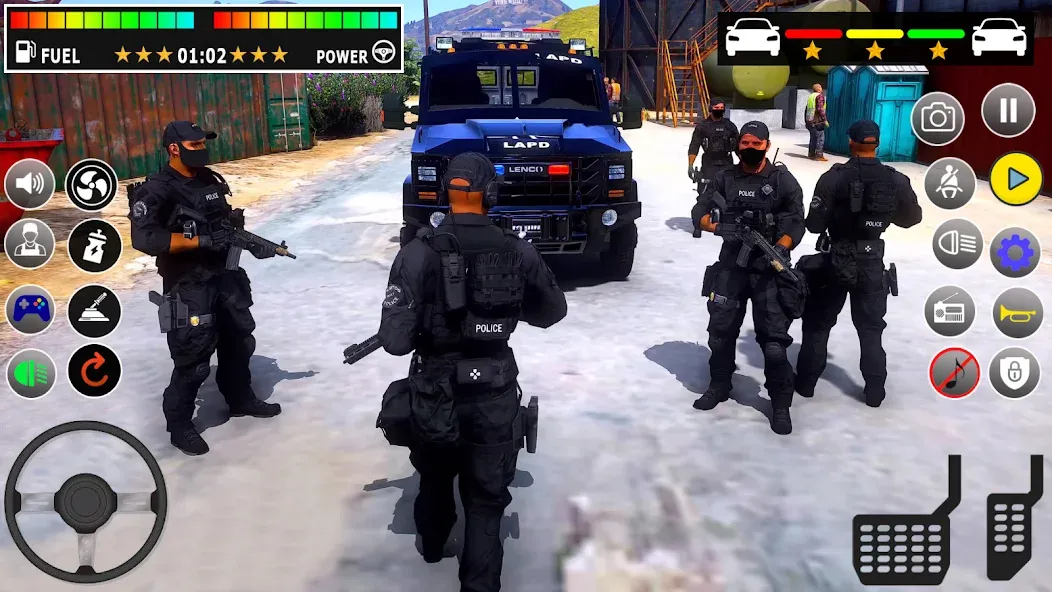 Police Games Simulator: PGS 3d МОД/Взлом [Меню, Бесконечные монеты и Открытые уровни] Screenshot 1