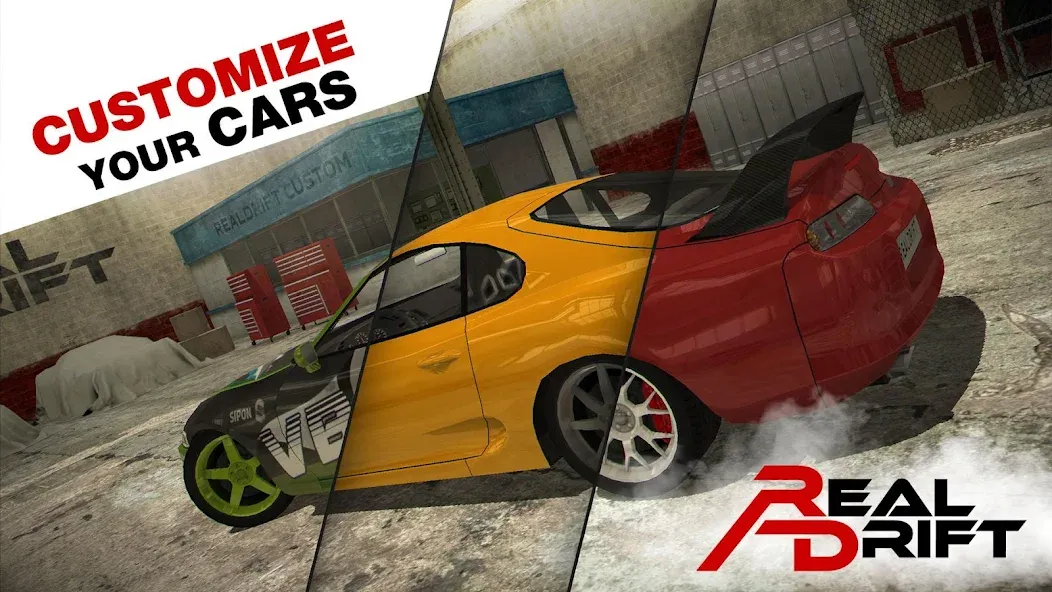 Real Drift Car Racing Lite (Реал дрифт кар рейсинг лайт) МОД/Взлом [Меню, Бесконечные монеты и Открытые уровни] Screenshot 3