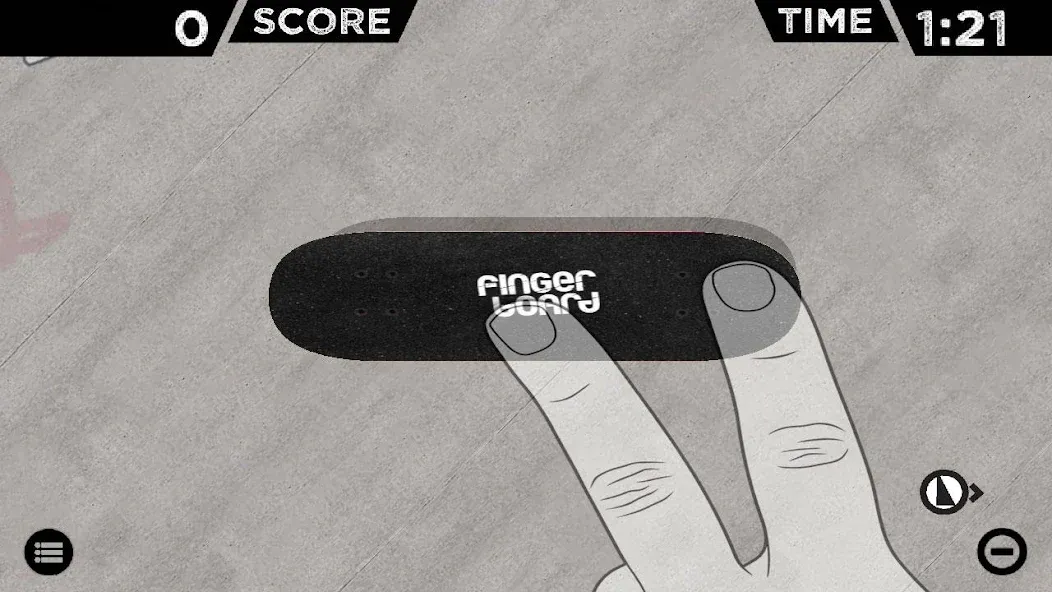 Fingerboard HD Skateboarding (Фингерборд ХД скейтбординг) МОД/Взлом [Деньги, Монеты и Меню MOD] Screenshot 2
