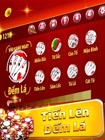 Tiến Lên Đếm Lá - Tien Len МОД/Взлом [Много денег, Монет и Все открыто] Screenshot 1
