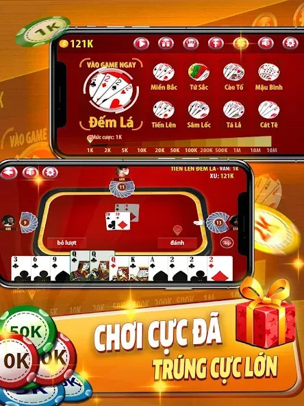 Tiến Lên Đếm Lá - Tien Len МОД/Взлом [Много денег, Монет и Все открыто] Screenshot 5