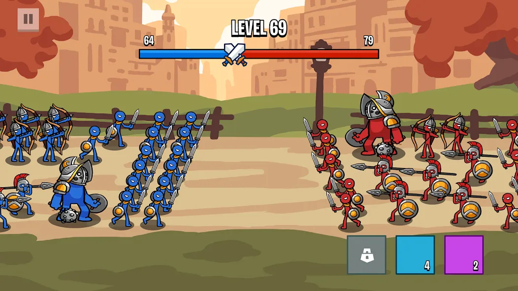 Stick Battle: War of Legions (Стик битва) МОД/Взлом [Все открыто, Дополнительные деньги и Меню MOD] Screenshot 2