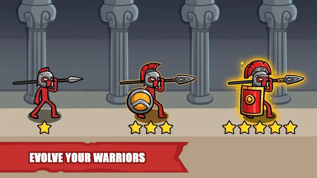 Stick Battle: War of Legions (Стик битва) МОД/Взлом [Все открыто, Дополнительные деньги и Меню MOD] Screenshot 3