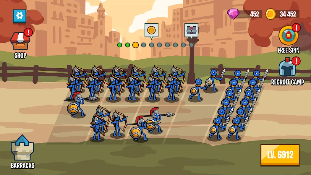 Stick Battle: War of Legions (Стик битва) МОД/Взлом [Все открыто, Дополнительные деньги и Меню MOD] Screenshot 4