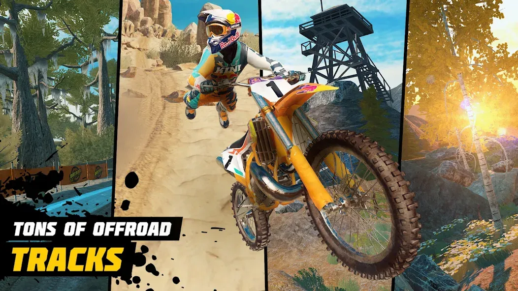Dirt Bike Unchained: MX Racing (Дерт Байк Анчейнд) МОД/Взлом [Много денег, Монет и Все открыто] Screenshot 2