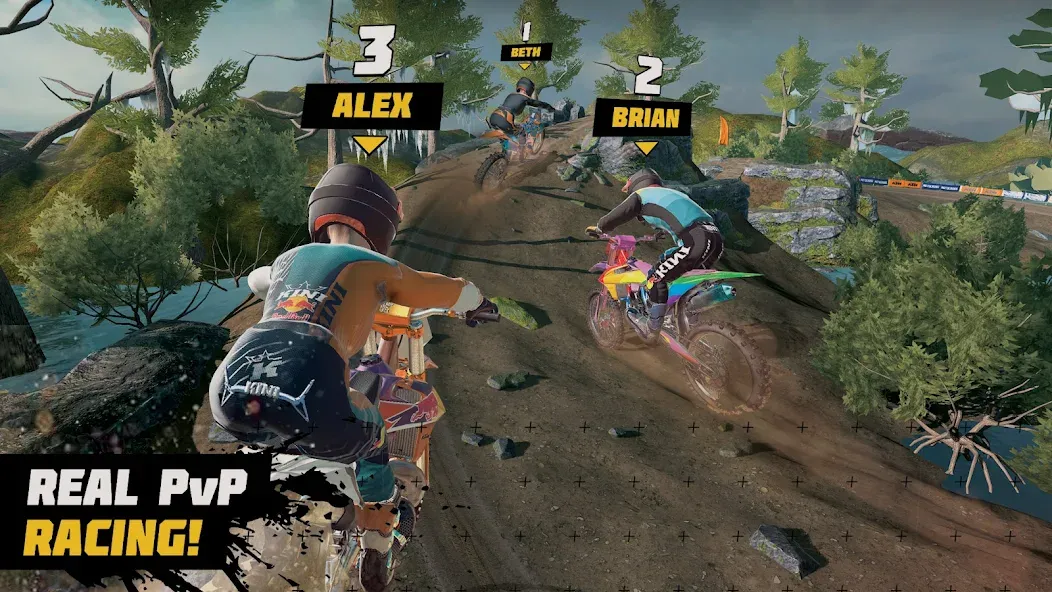 Dirt Bike Unchained: MX Racing (Дерт Байк Анчейнд) МОД/Взлом [Много денег, Монет и Все открыто] Screenshot 5