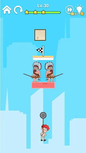 Zipline Rescue: Physics Game (Зиплайн Рескью) МОД/Взлом [Бесконечные деньги, Монеты и Мега MOD] Screenshot 3