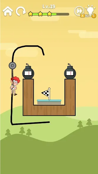 Zipline Rescue: Physics Game (Зиплайн Рескью) МОД/Взлом [Бесконечные деньги, Монеты и Мега MOD] Screenshot 4