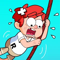 Скачать Zipline Rescue: Physics Game Взломанная на андроид (Все уровни разблокированы) бесплатно