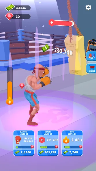Tap Punch - 3D Boxing (Тап Панч) МОД/Взлом [Бесконечные деньги, Монеты и Мега MOD] Screenshot 3