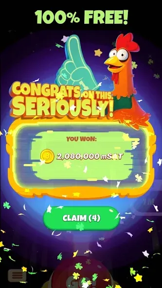 Chicken or Crash! Win Bitcoin. МОД/Взлом [Все открыто, Дополнительные деньги и Меню MOD] Screenshot 5