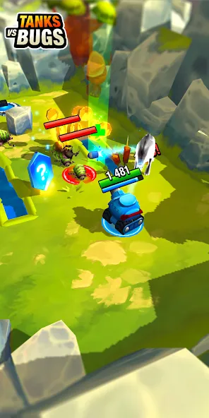 Tanks vs Bugs (Танки против жуков) МОД/Взлом [Меню, Бесконечные монеты и Открытые уровни] Screenshot 2