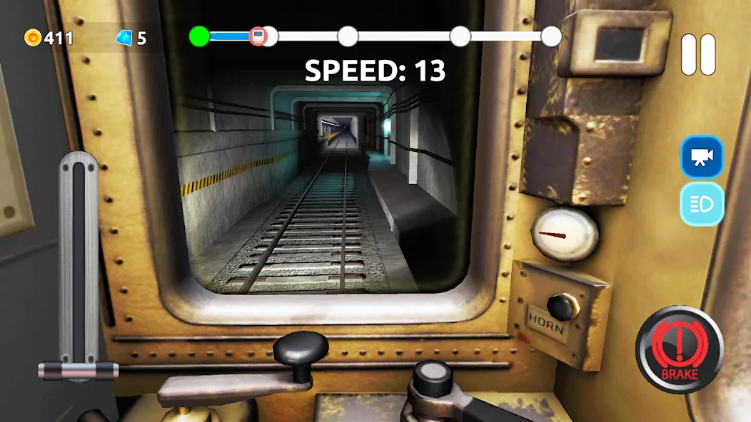 Subway Train Simulator МОД/Взлом [Меню, Бесконечные монеты и Открытые уровни] Screenshot 4