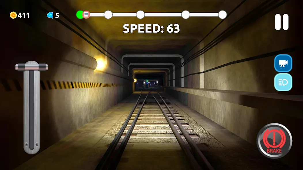 Subway Train Simulator МОД/Взлом [Меню, Бесконечные монеты и Открытые уровни] Screenshot 5