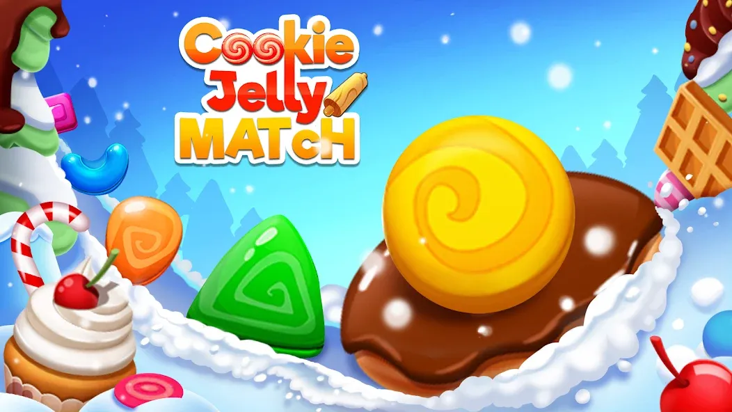 Cookie Jelly Match (Куки Джелли Матч) МОД/Взлом [Все открыто, Дополнительные деньги и Меню MOD] Screenshot 1