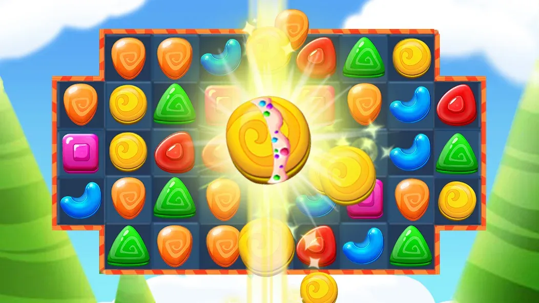 Cookie Jelly Match (Куки Джелли Матч) МОД/Взлом [Все открыто, Дополнительные деньги и Меню MOD] Screenshot 2