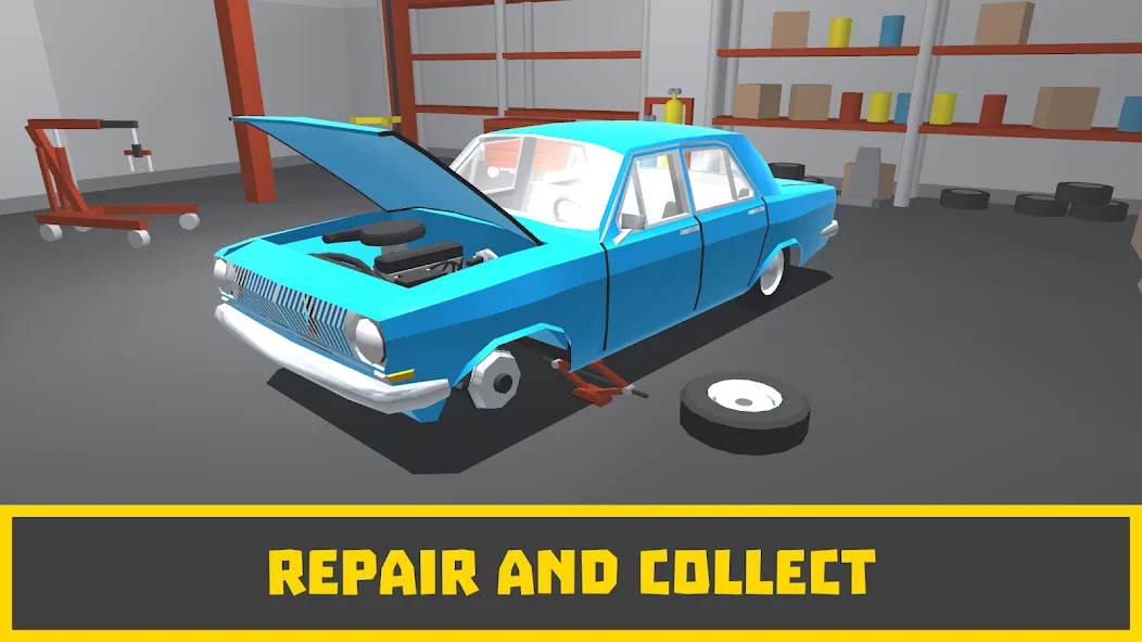 Retro Garage - Car Mechanic МОД/Взлом [Много монет, Открытые уровни и Мега MOD] Screenshot 1