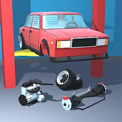Скачать Взломанная Retro Garage - Car Mechanic на Андроид (Много денег)