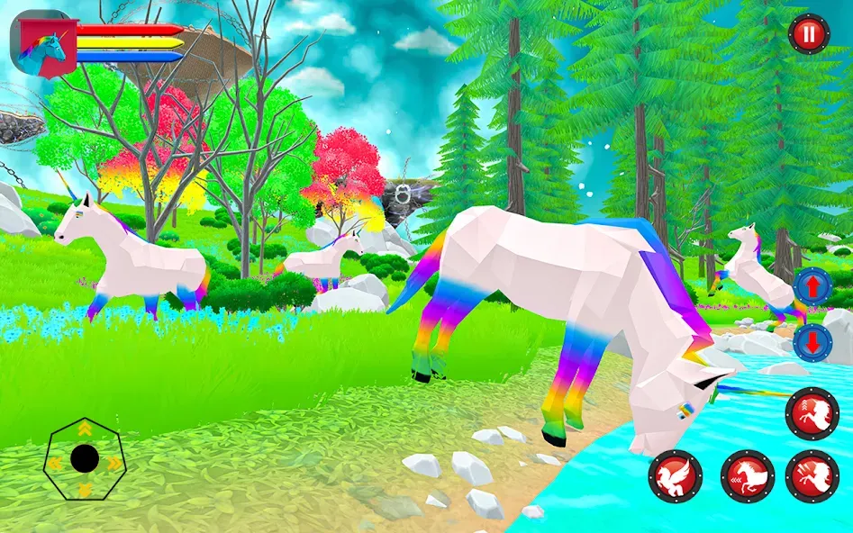 Flying Unicorn Pegasus Games МОД/Взлом [Много денег, Монет и Все открыто] Screenshot 2