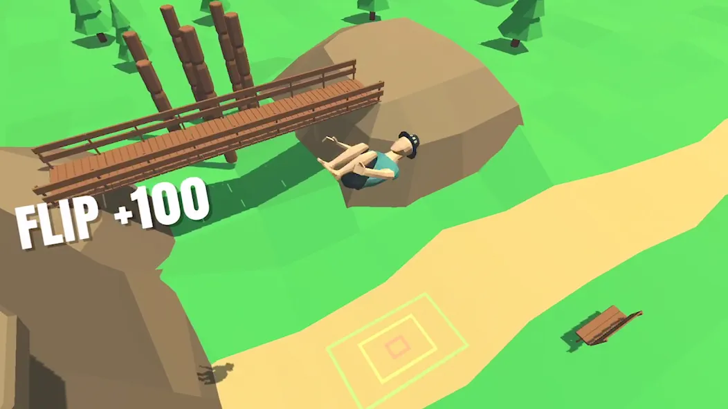 Flip Trickster - Parkour Simul (Флип Трикстер) МОД/Взлом [Меню, Бесконечные монеты и Открытые уровни] Screenshot 1