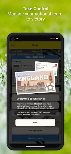 International Football Manager (Интернациональный футбольный менеджер) МОД/Взлом [Много денег, Монет и Все открыто] Screenshot 4