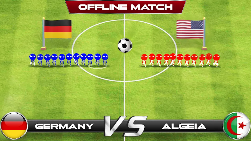 Stickman Soccer Football Game МОД/Взлом [Много денег, Монет и Все открыто] Screenshot 5