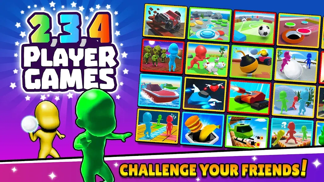 TwoPlayerGames 2 3 4 Player МОД/Взлом [Деньги, Монеты и Меню MOD] Screenshot 1