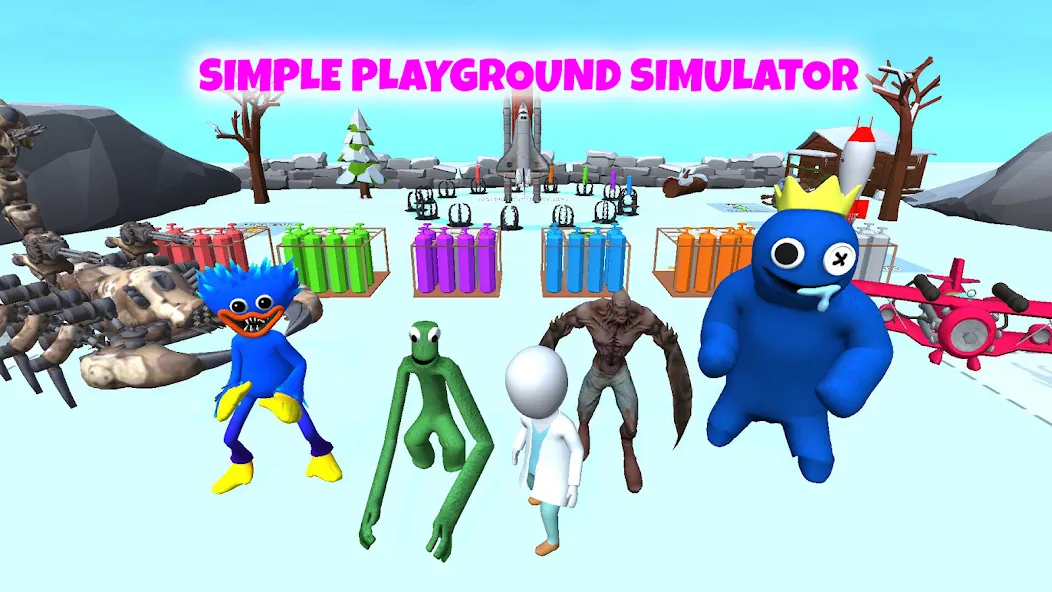 Grimace monster playground (Батл Плейграунд Монстерс) МОД/Взлом [Много денег, Монет и Все открыто] Screenshot 4