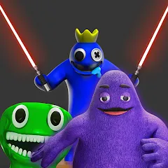 Скачать Grimace monster playground Взлом (Все персонажи разблокированы) на Андроид