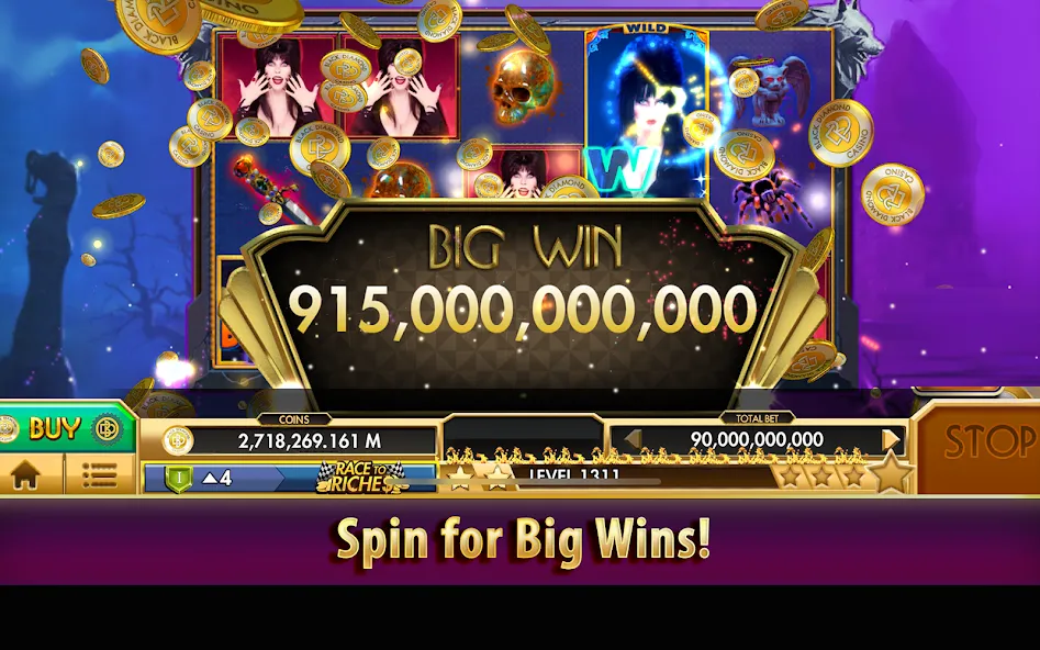 Black Diamond Casino Slots (СЛОТЫ) МОД/Взлом [Много денег, Монет и Все открыто] Screenshot 2