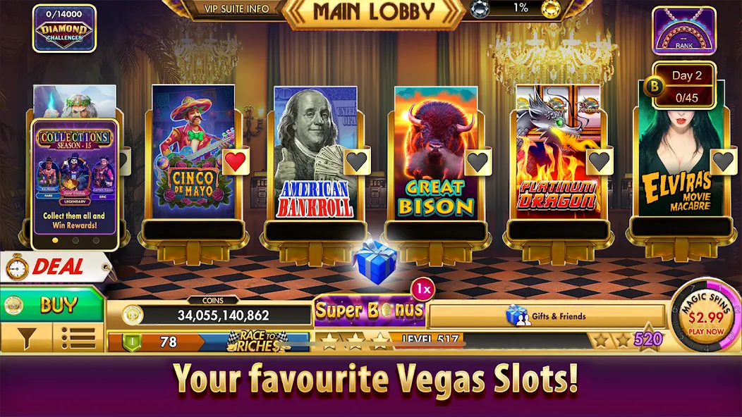 Black Diamond Casino Slots (СЛОТЫ) МОД/Взлом [Много денег, Монет и Все открыто] Screenshot 5