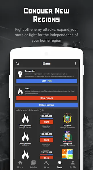 Rival Regions: world strategy (Ривал Регионс) МОД/Взлом [Меню, Бесконечные монеты и Открытые уровни] Screenshot 4