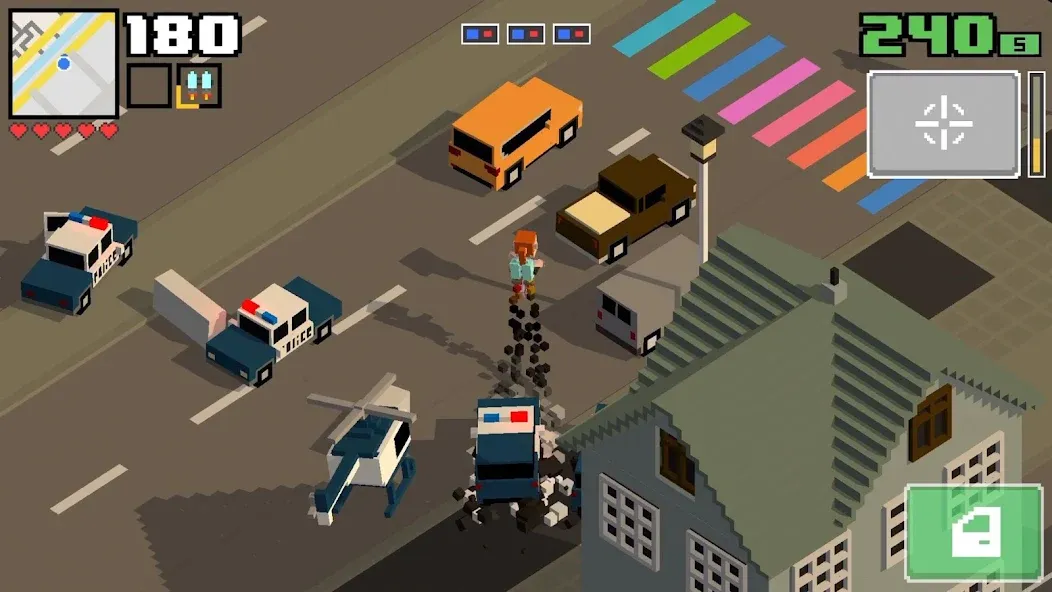 Smashy Road: Wanted 2 (Смэши Роуд) МОД/Взлом [Много денег, Монет и Все открыто] Screenshot 1