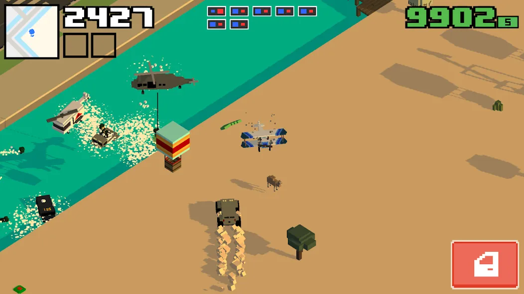 Smashy Road: Wanted 2 (Смэши Роуд) МОД/Взлом [Много денег, Монет и Все открыто] Screenshot 2