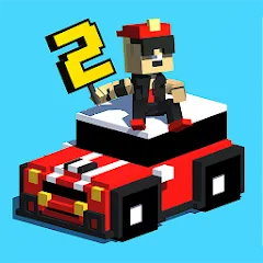 Скачать Взломанная Smashy Road: Wanted 2 на Андроид - Много денег и всё разблокировано