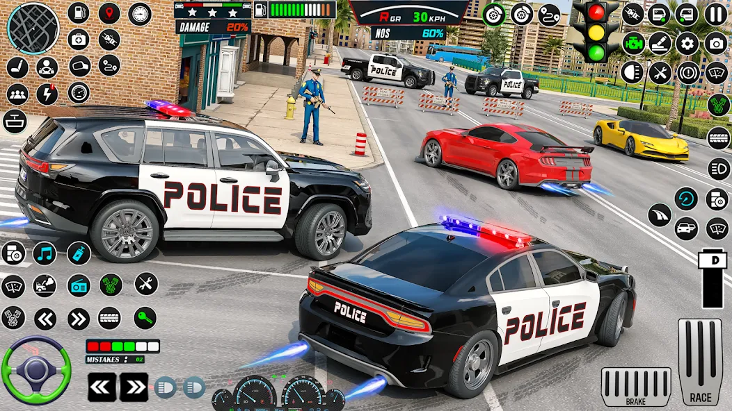 US Police Car Parking - King МОД/Взлом [Деньги, Монеты и Меню MOD] Screenshot 2