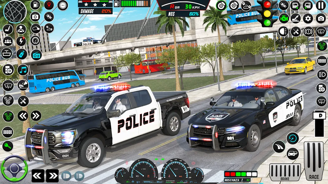 US Police Car Parking - King МОД/Взлом [Деньги, Монеты и Меню MOD] Screenshot 4