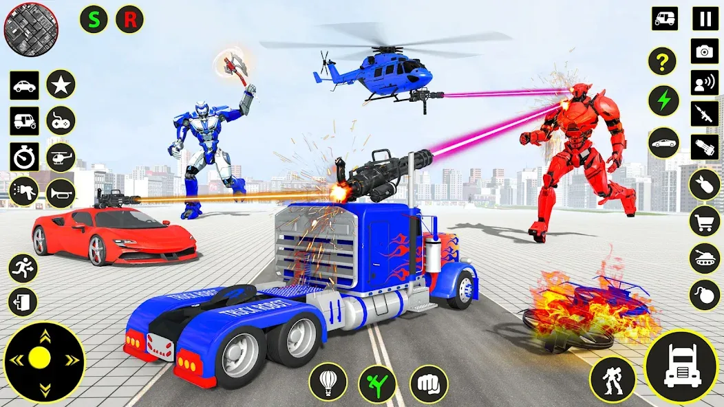 Truck Game - Car Robot Games МОД/Взлом [Деньги, Монеты и Меню MOD] Screenshot 2