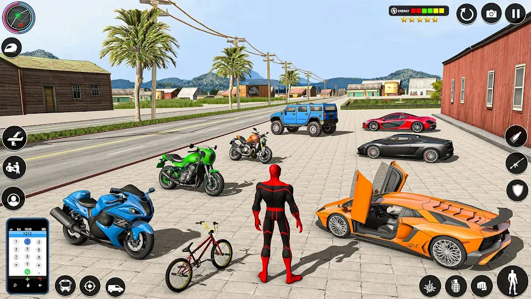 Spider Rope Games - Crime Hero МОД/Взлом [Много денег, Монет и Все открыто] Screenshot 1