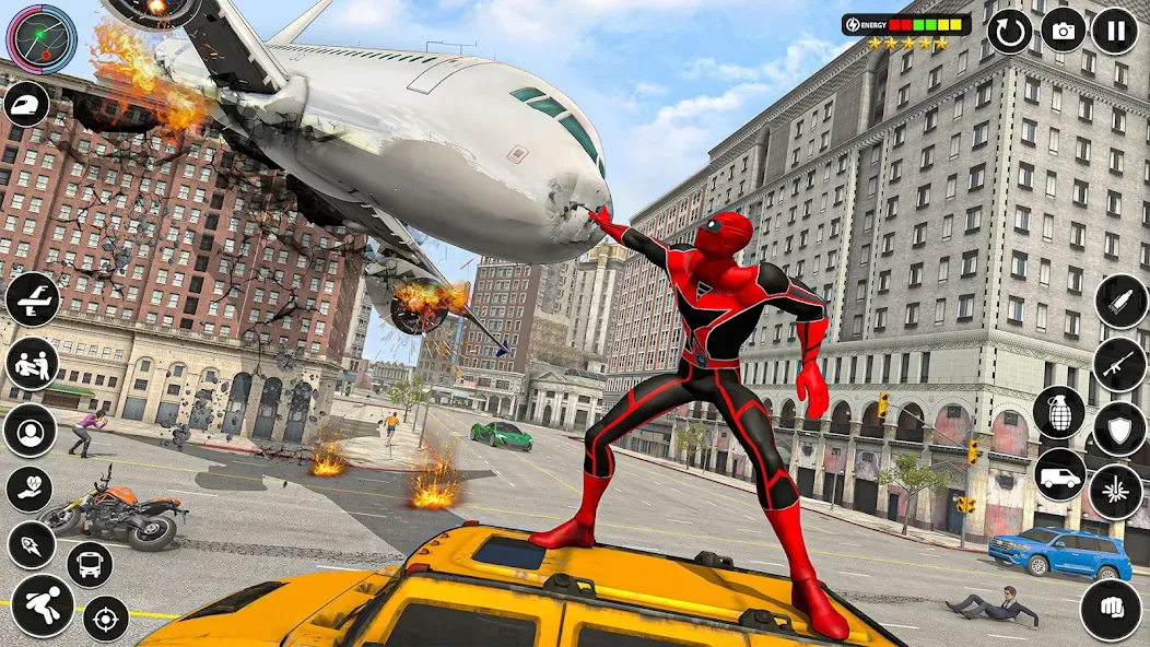 Spider Rope Games - Crime Hero МОД/Взлом [Много денег, Монет и Все открыто] Screenshot 3