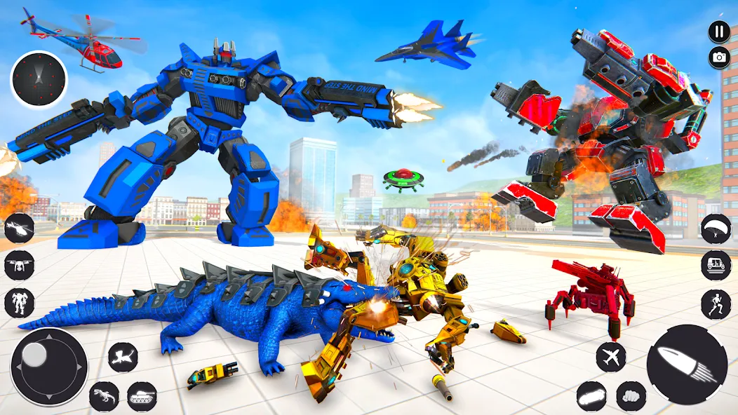 Crocodile Animal Robot Games МОД/Взлом [Деньги, Монеты и Меню MOD] Screenshot 2
