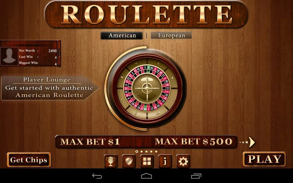 Roulette - Casino Style! (Рулетка) МОД/Взлом [Деньги, Монеты и Меню MOD] Screenshot 4